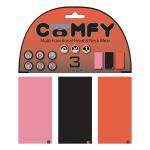 Oxford Comfy 3-Pack Pink/Black/Red